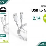 CAVO MICRO 2.1A WHITE 20CM