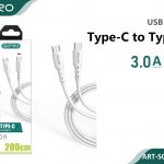 CAVO TYPE-C - TYPE-C PD60W 3A WHITE 2M