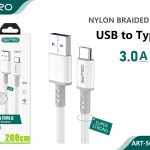 CAVO TYPE-C 3.0A WHITE 2M