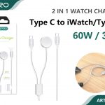 WATCH CHARGER 2 IN 1 TYPE-C TO IWATCH/TYPE-C