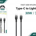 CAVO TYPE-C - LIGHTNING NYLON 3.0A