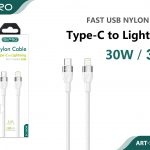 CAVO TYPE-C - LIGHTNING NYLON 3.0A