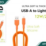 CAVO SILICONE LIGHTNING 2.4A