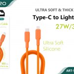 CAVO SILICONE TYPE-C - LIGHTNING 2.4A
