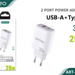 CARICATORE PD + QC 20W
