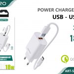 CARICATORE 1USB QC 3.0 + TYPE-C