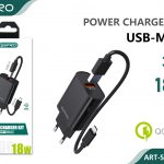 CARICATORE 1USB QC 3.0 + MICRO