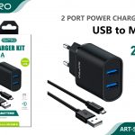 CARICATORE 2USB 2.4A + MICRO