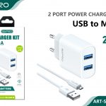 CARICATORE 2USB 2.4A + MICRO