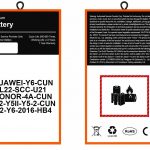 HUAWEI Y6 /CUN-L22/ SCC-U21/ Honor 4A/ CUN-L22 /Y5II /Y5 -2 /CUN-U2/Y6 2016 (HB4