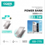 OD-77S POWER BANK 5000mAh Argento OD-77S 超薄充电宝 5000mAh 银色