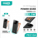 ODER PB310A 10000MAH POWER BANK NERO