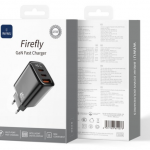 WIWU WI-G011 FIREFLY 45W GaN CARICATORE RAPIDA NERO WIWU WI-G011 45W 充电头 黑色