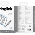 Wi-C083 C-L 1M 27W Maglink Magnetic Cavo Grigio Wi-C083 C-L 1M 27W Maglink Magnetic 数据线 灰色