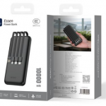 WIWU P-08B 10000mAh Essen Power Bank 1A1C Black WIWU P-08B 充电宝 黑色