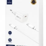 WIWU WI-U006 NANO C-L 30W PD CARICATORE RICARICA RAPIDA CON CAVO BIANCO
